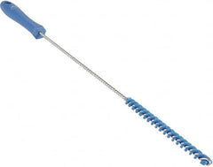 Vikan - 0.4" Diam Polyester Valve Brush - 19-5/8" OAL, 5-11/16" Head Length, Polypropylene & Stainless Steel Handle - Strong Tooling