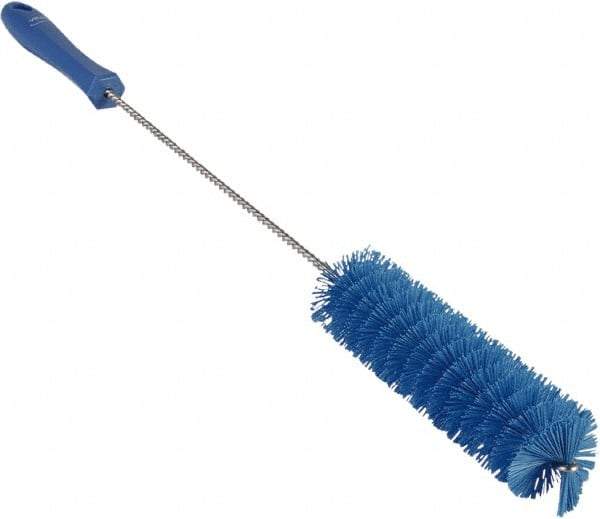 Vikan - 1-5/8" Diam Polyester Valve Brush - 19-5/8" OAL, 5-5/8" Head Length, Polypropylene & Stainless Steel Handle - Strong Tooling