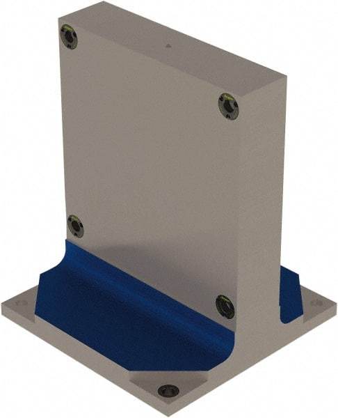 Jergens - 19.685" Square Fixture Column - Flat Plate Surface, Steel, 20" Base Width x 20" Base Length - Strong Tooling