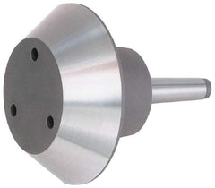 Bison - M8x1.25" Thread, 5MT Taper, Steel Lathe Pipe Head Point Shank - 9.51" OAL, 3,200 Max RPM, Compatible with Live Centers - Strong Tooling