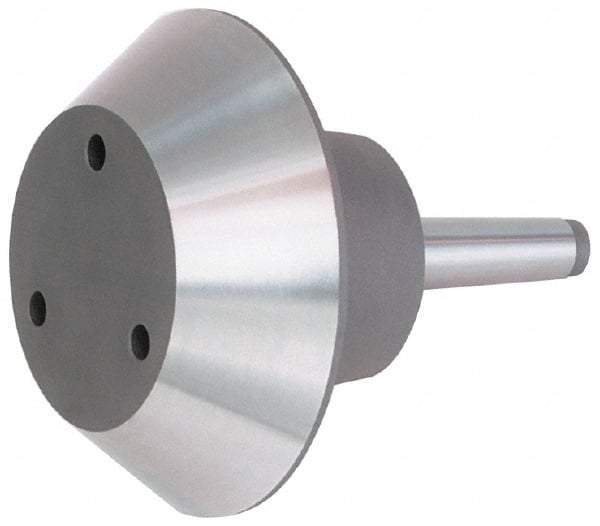 Bison - 4MT Taper, Steel Lathe Pipe Head Point - 7.97" OAL, 3,500 Max RPM, Compatible with Live Centers - Strong Tooling