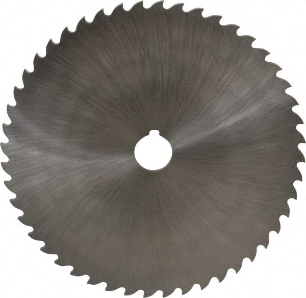 Value Collection - 8" Diam x 3/16" Blade Thickness x 1" Arbor Hole Diam, 48 Tooth Slitting and Slotting Saw - Arbor Connection, Right Hand, Uncoated, High Speed Steel, Concave Ground, Contains Keyway - Strong Tooling