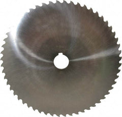 Value Collection - 10" Diam x 3/16" Blade Thickness x 1-1/4" Arbor Hole Diam, 56 Tooth Slitting and Slotting Saw - Arbor Connection, Right Hand, Uncoated, High Speed Steel, Concave Ground, Contains Keyway - Strong Tooling