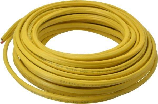 Southwire - NM-B, 12 AWG, 20 Amp, 50' Long, Solid Core, 1 Strand Building Wire - Yellow, PVC Insulation - Strong Tooling