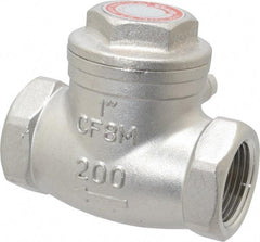 Sharpe Valves - 1" Stainless Steel Check Valve - FNPT x FNPT, 200 WOG - Strong Tooling