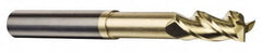 Accupro - 1/4", 3 Flute, Single End, Solid Carbide, 0.03" Corner Radius End Mill - 4" OAL, 37° Helix, Right Hand Flute, 3/4" LOC, Right Hand Cut, 2-1/8" Extended Reach - Strong Tooling