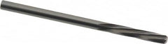 Magafor - 3.241mm Solid Carbide 6 Flute Chucking Reamer - Spiral Flute, 0.1276" Straight Shank, 19/32" Flute Length, 2-1/4" OAL - Strong Tooling