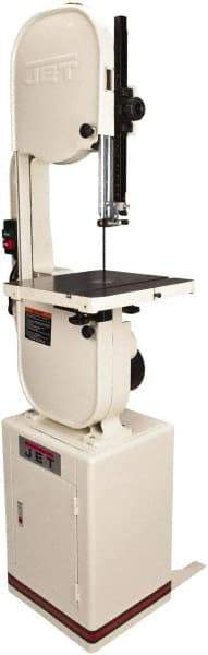 Jet - 13-1/2 Inch Throat Capacity, Variable Speed Pulley Vertical Bandsaw - 1500, 3000 SFPM, 1-1/4 HP, Single Phase - Strong Tooling