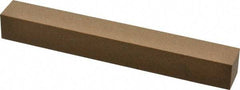 Made in USA - 6" Long x 3/4" Wide x 3/4" Thick, Aluminum Oxide Sharpening Stone - Square, Medium Grade - Strong Tooling