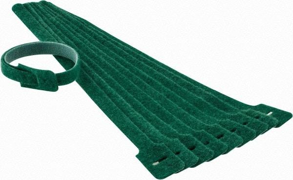 SpeedTech - 13" Long Green Nylon & Polyethylene Mountable Cable Tie - 40 Lb Tensile Strength, 3-1/4" Max Bundle Diam - Strong Tooling