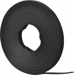 SpeedTech - 75' Long Black Nylon & Polyethylene Hook & Loop Strap - 50 Lb Tensile Strength - Strong Tooling