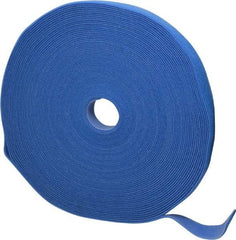 SpeedTech - 75' Long Blue Nylon & Polyethylene Hook & Loop Strap - 50 Lb Tensile Strength - Strong Tooling