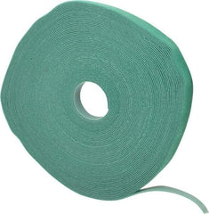 SpeedTech - 75' Long Green Nylon & Polyethylene Hook & Loop Strap - 50 Lb Tensile Strength - Strong Tooling