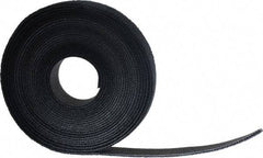 SpeedTech - 15' Long Black Nylon & Polyethylene Hook & Loop Strap - 50 Lb Tensile Strength - Strong Tooling