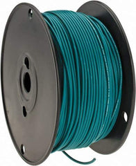 Made in USA - 18 AWG, 16 Strand, 500' OAL, Tinned Copper Hook Up Wire - Green PVC Jacket, 0.106" Diam - Strong Tooling