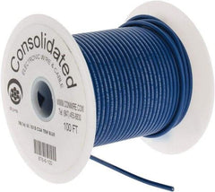 Made in USA - 18 AWG, 16 Strand, 100' OAL, Tinned Copper Hook Up Wire - Blue PVC Jacket, 0.106" Diam - Strong Tooling