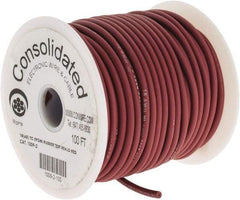 Made in USA - 18 AWG, 65 Strand, 100' OAL, Tinned Copper Hook Up Wire - Red EPDM Jacket, 0.145" Diam - Strong Tooling