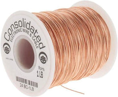 Made in USA - 24 AWG, 0.0201 Inch Diameter, 804 Ft., Solid, Grounding Wire - Copper, ASTM B3, QQ-W-343 Type S, RoHS Compliant - Strong Tooling