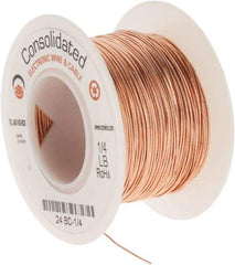 Made in USA - 24 AWG, 0.0201 Inch Diameter, 201 Ft., Solid, Grounding Wire - Copper, ASTM B3, QQ-W-343 Type S, RoHS Compliant - Strong Tooling