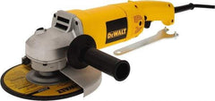 DeWALT - 7" Wheel Diam, 8,000 RPM, Corded Angle & Disc Grinder - 5/8-11 Spindle, 120 Volts, 13 Amps - Strong Tooling