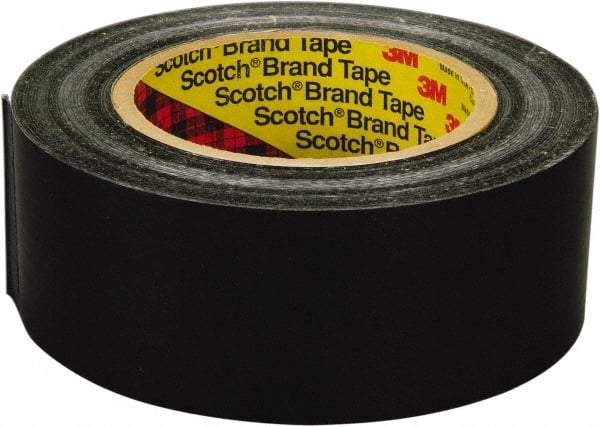 3M - 3/4" x 60 Yd Black Rubber Adhesive Packaging Tape - Polyester Film Backing, 8 mil Thick, 600 Lb Tensile Strength, Series 890MSR - Strong Tooling