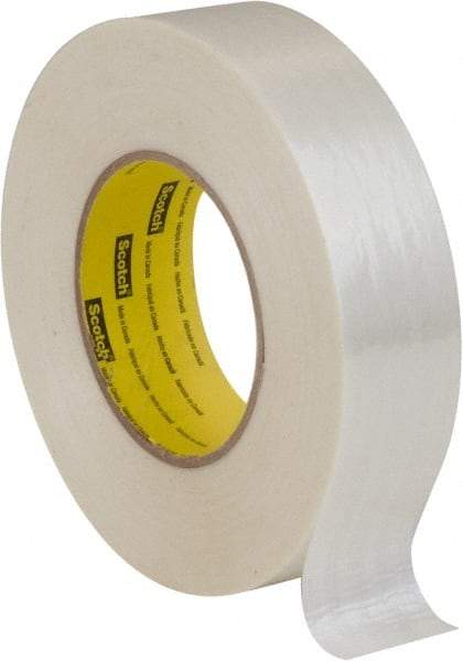 3M - 3/4" x 60 Yd Clear Rubber Adhesive Packaging Tape - Polyester Film Backing, 6 mil Thick, 380 Lb Tensile Strength, Series 898MSR - Strong Tooling