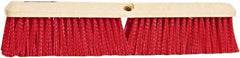 PRO-SOURCE - 24" General Purpose Polypropylene Push Broom - 3" Bristle Length, Plastic Block, Threaded Handle Connection, Handle Sold Separately - Strong Tooling