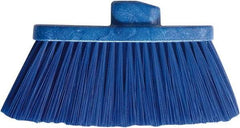 PRO-SOURCE - 10" Wide, Blue Polypropylene Bristles, Angled Broom - Threaded Handle, 10 Inch Wide Broom, Blue Bristles, Handle Sold Separately - Strong Tooling