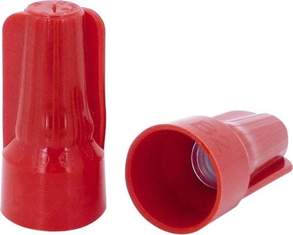 Ideal - 2, 18 to 5, 12 AWG, 600 Volt, Flame Retardant, Standard Twist on Wire Connector - Red, 221°F - Strong Tooling