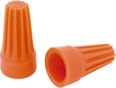 Ideal - 2, 18 to 2, 14 AWG, 600 Volt, Flame Retardant, Standard Twist on Wire Connector - Orange, 221°F - Strong Tooling