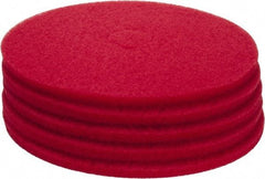 PRO-SOURCE - Polishing Pad - 20" Machine, Red Pad, Polyester - Strong Tooling