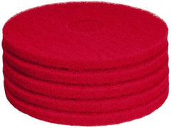 PRO-SOURCE - Polishing Pad - 15" Machine, Red Pad, Polyester - Strong Tooling