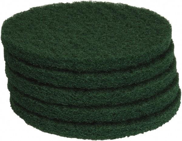 PRO-SOURCE - Stripping Pad - 13" Machine, Green Pad, Polyester - Strong Tooling