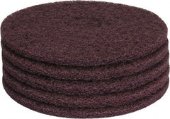 PRO-SOURCE - Stripping Pad - 15" Machine, Maroon Pad, Polyester - Strong Tooling