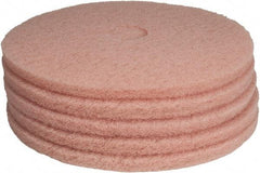 PRO-SOURCE - Polishing Pad - 20" Machine, Pink Pad, Polyester - Strong Tooling