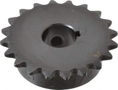 Browning - 20 Teeth, 3/8" Chain Pitch, Chain Size 35, Finished Bore Sprocket - 3/4" Bore Diam, 2.397" Pitch Diam, 2.59" Outside Diam - Strong Tooling