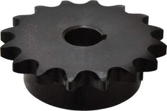 Browning - 16 Teeth, 1/2" Chain Pitch, Chain Size 40, Finished Bore Sprocket - 5/8" Bore Diam, 2-9/16" Pitch Diam, 2.8" Outside Diam - Strong Tooling