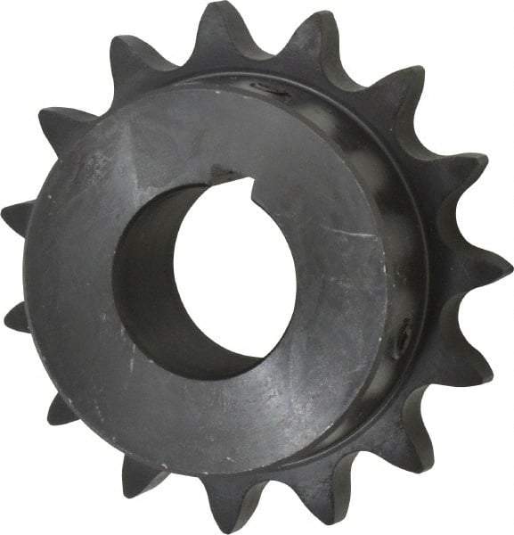 Browning - 15 Teeth, 3/4" Chain Pitch, Chain Size 60, Finished Bore Sprocket - 1-3/8" Bore Diam, 3.607" Pitch Diam, 3.98" Outside Diam - Strong Tooling