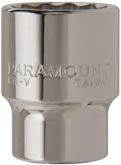 Paramount - 1-1/4", 3/4" Drive, Standard Hand Socket - 12 Points, 2-5/16" OAL - Strong Tooling