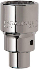 Paramount - 3/4" Drive, Standard Hand Socket - 12 Points, 2-5/8" OAL, Steel, Chrome Finish - Strong Tooling