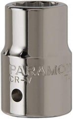 Paramount - 3/4", 3/4" Drive, Standard Hand Socket - 12 Points, 2" OAL, Chrome Finish - Strong Tooling