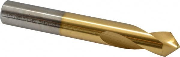 Precision Twist Drill - 3/4" Body Diam, 90°, 5" OAL, High Speed Steel Spotting Drill - Strong Tooling