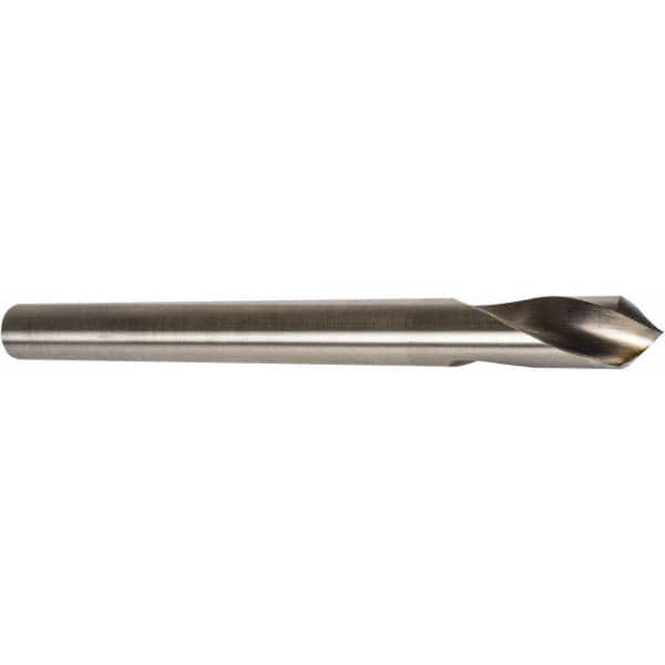 Precision Twist Drill - 1/4" Body Diam, 120°, 4" OAL, High Speed Steel Spotting Drill - Strong Tooling