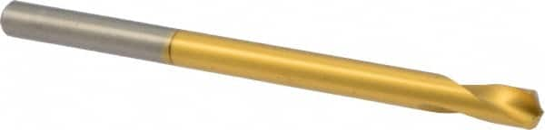 Precision Twist Drill - 1/4" Body Diam, 120°, 4" OAL, High Speed Steel Spotting Drill - Strong Tooling