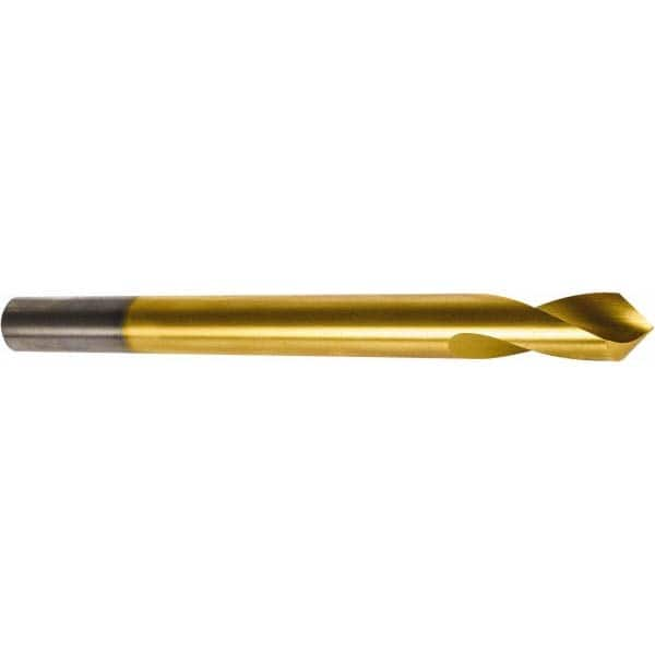 Precision Twist Drill - 1/2" Body Diam, 120°, 6" OAL, High Speed Steel Spotting Drill - Strong Tooling