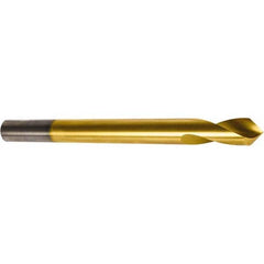 Precision Twist Drill - 1/2" Body Diam, 120°, 6" OAL, High Speed Steel Spotting Drill - Strong Tooling