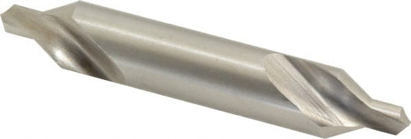 Precision Twist Drill - #6 Plain Cut 60° Incl Angle High Speed Steel Combo Drill & Countersink - Strong Tooling