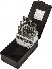 Precision Twist Drill - 1/16 to 1/2", 118° Point, Bright Finish, High Speed Steel Jobber Length Drill Bit Set - Strong Tooling