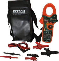 Extech - EX840, CAT IV, Digital True RMS Auto Ranging Clamp Meter with 1.7" Clamp On Jaws - 1000 VAC/VDC, 1000 AC/DC Amps, Measures Voltage, Capacitance, Continuity, Frequency, Resistance, Temperature - Strong Tooling