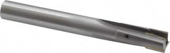 Made in USA - 9/16" Diam, 1/2" Shank, Diam, 3 Flutes, Straight Shank, Interchangeable Pilot Counterbore - 4-5/16" OAL, Bright Finish, Carbide-Tipped - Strong Tooling